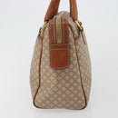 CELINE Macadam Canvas Hand Bag PVC Beige Gold Auth ka3988A-5