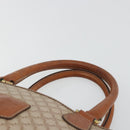 CELINE Macadam Canvas Hand Bag PVC Beige Gold Auth ka3988A-8