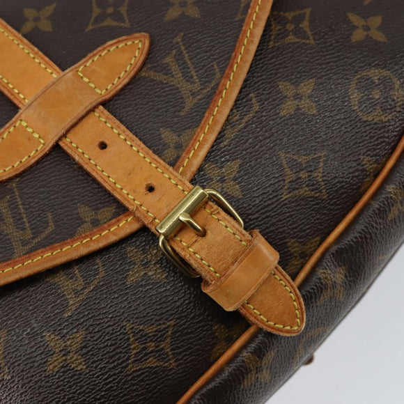 LOUIS VUITTON Monogram Saumur 30 Shoulder Bag M42256 LV Auth ka399