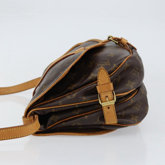 LOUIS VUITTON Monogram Saumur 30 Shoulder Bag M42256 LV Auth ka399