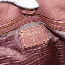 PRADA Hand Bag Leather 2way Pink Gold Auth ka3993A-20