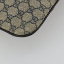 GUCCI GG Supreme Hand Bag PVC Navy Silver 131258 Auth ka3994A-16