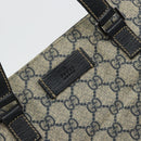 GUCCI GG Supreme Hand Bag PVC Navy Silver 131258 Auth ka3994A-17