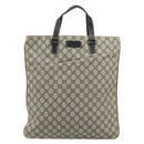 GUCCI GG Supreme Hand Bag PVC Navy Silver 131258 Auth ka3994A-13
