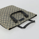 GUCCI GG Supreme Hand Bag PVC Navy Silver 131258 Auth ka3994A-6