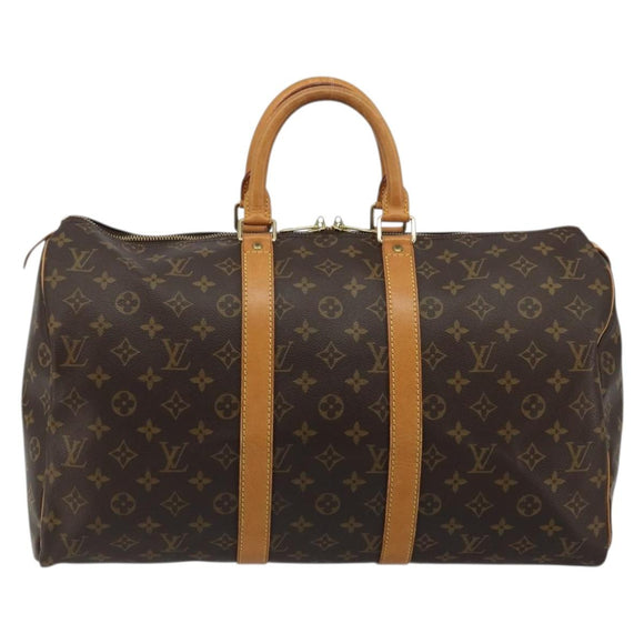 LOUIS VUITTON Monogram Keepall 45 Boston Bag M41428 LV Auth ka3995