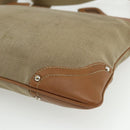 PRADA Shoulder Bag Canvas Beige Silver Auth ka3997-12