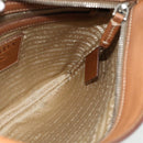 PRADA Shoulder Bag Canvas Beige Silver Auth ka3997-18
