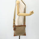 PRADA Shoulder Bag Canvas Beige Silver Auth ka3997-23