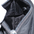PRADA Shoulder Bag Nylon Black Silver Auth ka3998-23