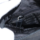 PRADA Shoulder Bag Nylon Black Silver Auth ka3998-25