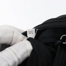 PRADA Shoulder Bag Nylon Black Silver Auth ka3998-12