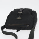 PRADA Shoulder Bag Nylon Black Silver Auth ka3998-6