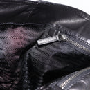 PRADA Hand Bag Nylon Black Silver Auth ka3999-19