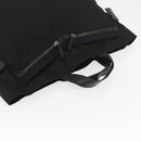 PRADA Hand Bag Nylon Black Silver Auth ka3999-6