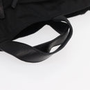 PRADA Hand Bag Nylon Black Silver Auth ka3999-7