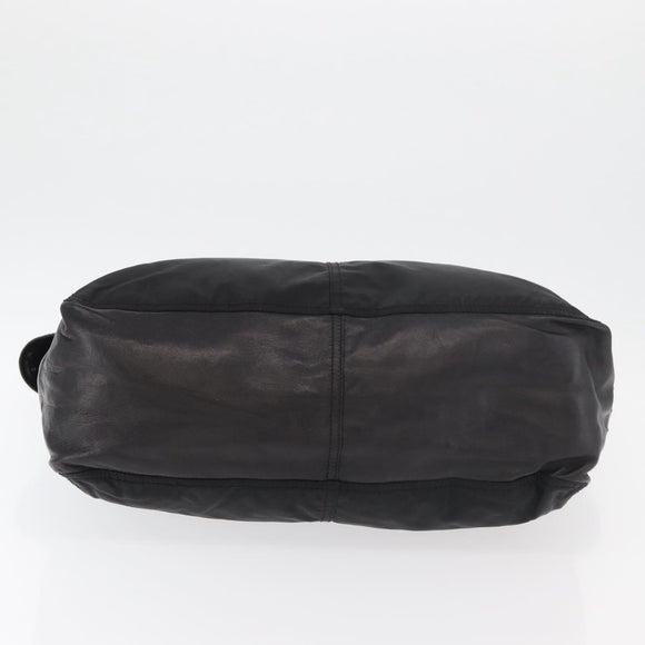 PRADA Hand Bag Nylon Black Silver Auth ka3999