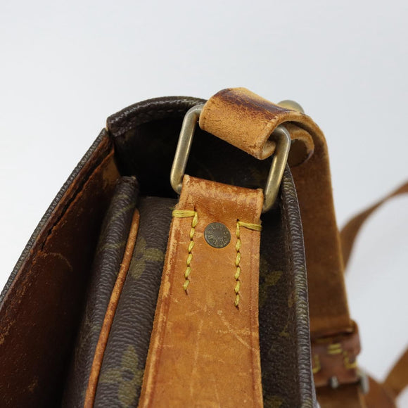 LOUIS VUITTON Monogram Cartouchiere GM Shoulder Bag M51252 LV Auth ka400