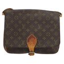 LOUIS VUITTON Monogram Cartouchiere GM Shoulder Bag M51252 LV Auth ka400-13