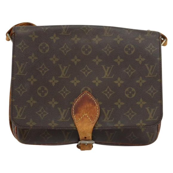 LOUIS VUITTON Monogram Cartouchiere GM Shoulder Bag M51252 LV Auth ka400