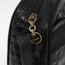 Salvatore Ferragamo Vala Shoulder Bag Leather Black Gold Auth ka4001-15