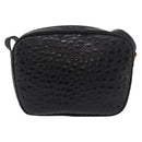 Salvatore Ferragamo Vala Shoulder Bag Leather Black Gold Auth ka4001-3