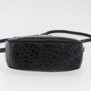 Salvatore Ferragamo Vala Shoulder Bag Leather Black Gold Auth ka4001-9