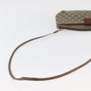 GUCCI GG Supreme Web Sherry Line Bag PVC Beige Gold 904 02 026 Auth ka4002-7