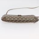 GUCCI GG Supreme Web Sherry Line Bag PVC Beige Gold 904 02 026 Auth ka4002-9