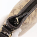 GUCCI GG Crystal Shoulder Bag Coated Canvas Outlet Beige Gold 268642 Auth ka4004-15