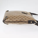 GUCCI GG Crystal Shoulder Bag Coated Canvas Outlet Beige Gold 268642 Auth ka4004-4