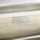 BVLGARI Hand Bag Canvas Beige Silver Auth ka4005-17