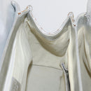 BVLGARI Hand Bag Canvas Beige Silver Auth ka4005-18