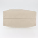 BVLGARI Hand Bag Canvas Beige Silver Auth ka4005-5