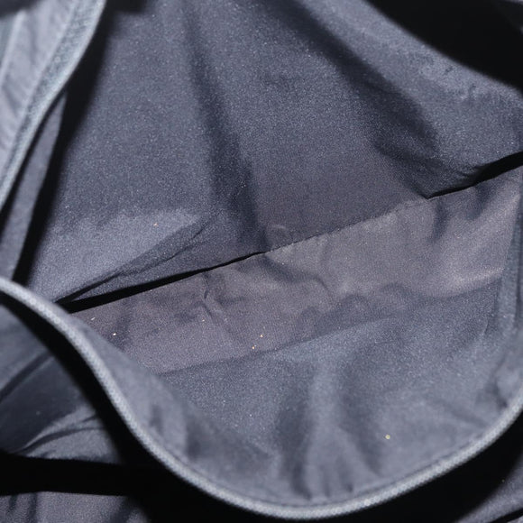CHANEL New Travel line Tote Bag Nylon Black Gold CC Auth ka4008
