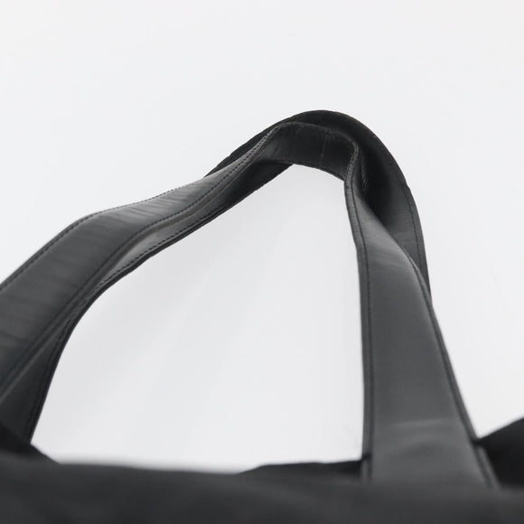 CHANEL New Travel line Tote Bag Nylon Black Gold CC Auth ka4008