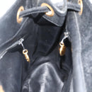 CHANEL Chain Backpack Caviar Skin Gold Black CC Auth ka4012V-20