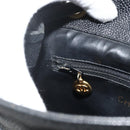 CHANEL Chain Backpack Caviar Skin Gold Black CC Auth ka4012V-21