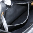 CHANEL Chain Backpack Caviar Skin Gold Black CC Auth ka4012V-24
