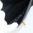 CHANEL Chain Backpack Caviar Skin Gold Black CC Auth ka4012V-25