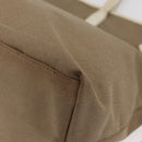 PRADA Tote Bag Canvas Beige Gold Auth ka4014-14