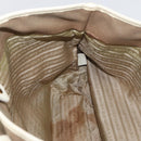 PRADA Tote Bag Canvas Beige Gold Auth ka4014-19