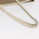 PRADA Tote Bag Canvas Beige Gold Auth ka4014-7