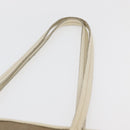 PRADA Tote Bag Canvas Beige Gold Auth ka4014-8