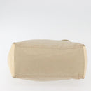 PRADA Shoulder Bag Nylon Beige Silver Auth ka4019-5