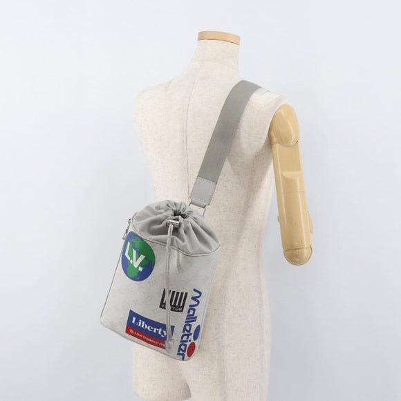 LOUIS VUITTON Monogram White Chalk Sling bag Shoulder Bag M44629 LV Auth ka4023