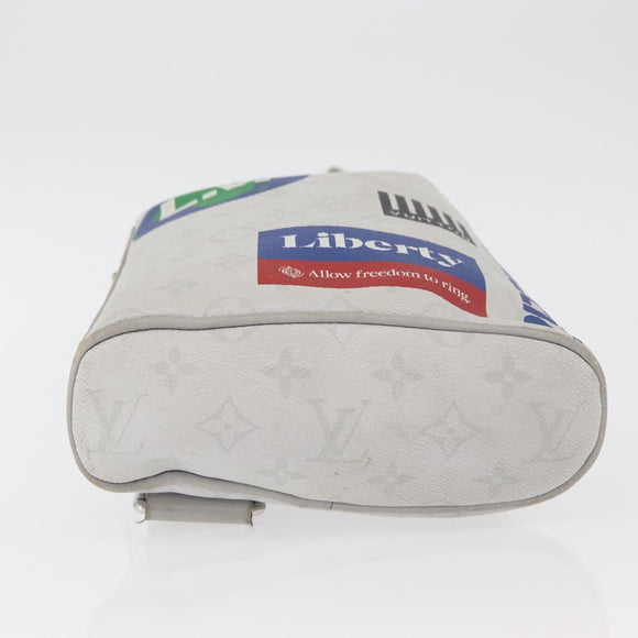 LOUIS VUITTON Monogram White Chalk Sling bag Shoulder Bag M44629 LV Auth ka4023