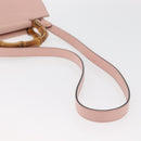 GUCCI Nim Fair Hand Bag Leather 2way Pink Gold 453767 Auth ka4024A-10
