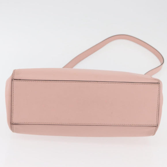 GUCCI Nim Fair Hand Bag Leather 2way Pink Gold 453767 Auth ka4024A