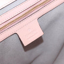 GUCCI Nim Fair Hand Bag Leather 2way Pink Gold 453767 Auth ka4024A-18
